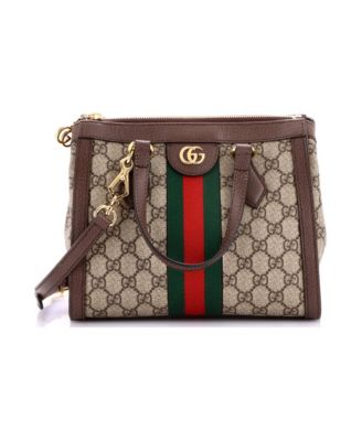 Small Ophidia Top Handle Tote GG Coated Canvas