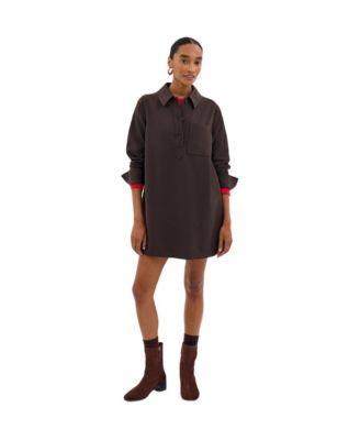 Women's Lydia Polo Long-Sleeve Mini Dress