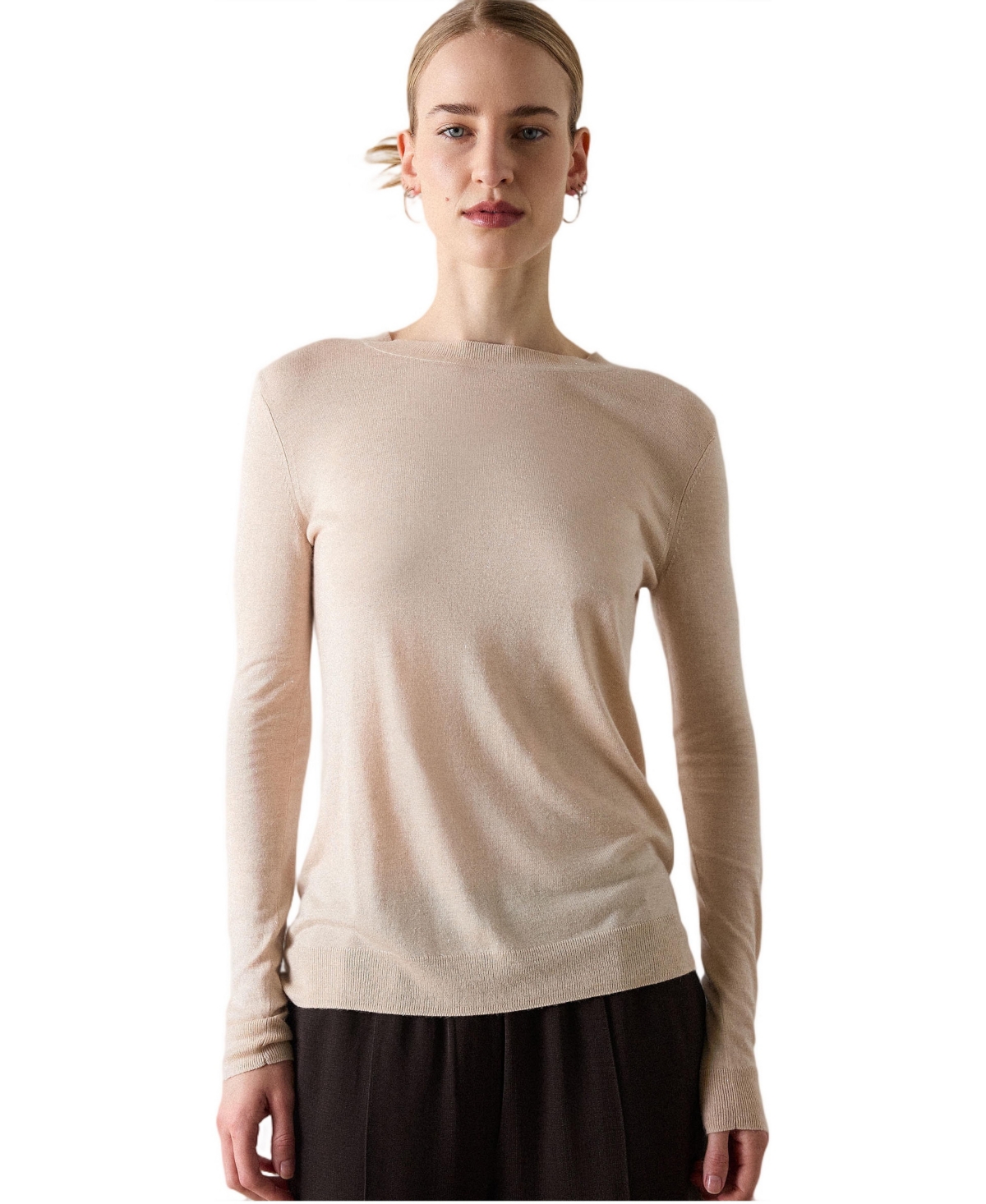 Whistles Women's Annie Sparkle Crew Neck Jumper
