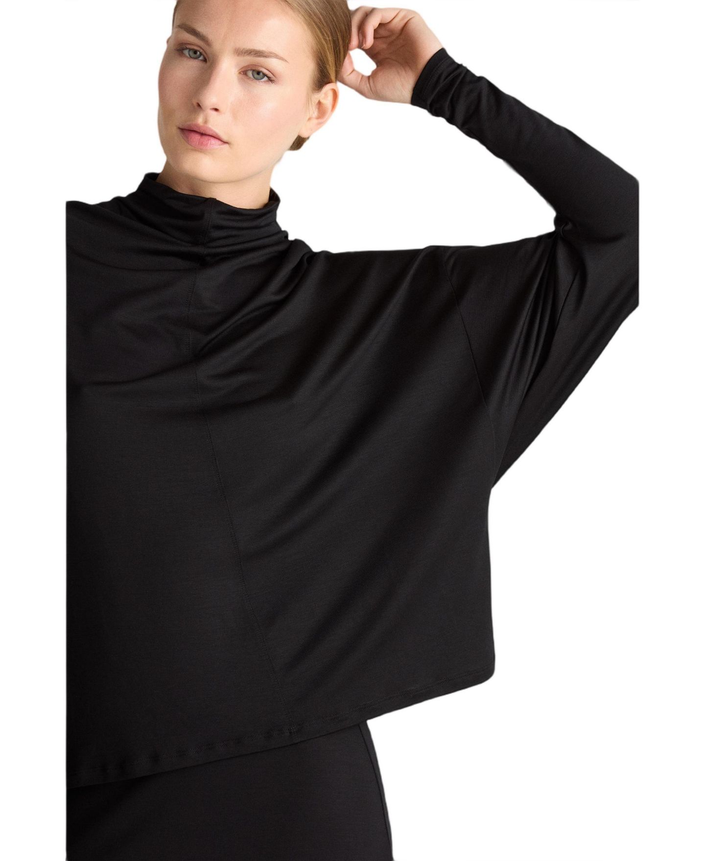 Женский топ Residus Griet Cowl Neck Batwing Sleeve, цвет: Чёрный — фото 5