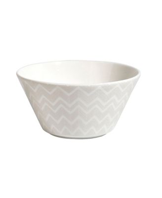 Fruit Bowls ZIG ZAG WHITE Set of 6, diam. 5.04", H 2.48