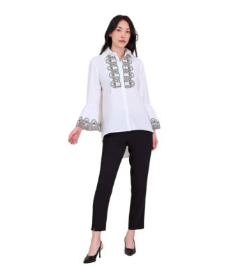 Women's Doja Bell-Sleeve High-Low Shirt