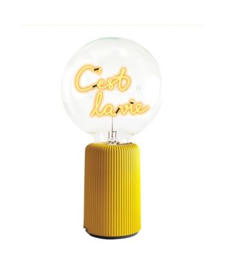 Bulb C'EST LA VIE Amber with Base Table Lamp PORTABLE Pop Nomad