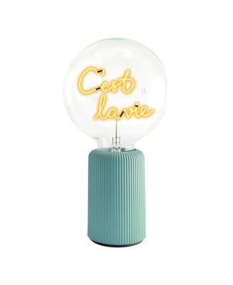 Bulb C'EST LA VIE Amber with Base Table Lamp PORTABLE Pop Nomad