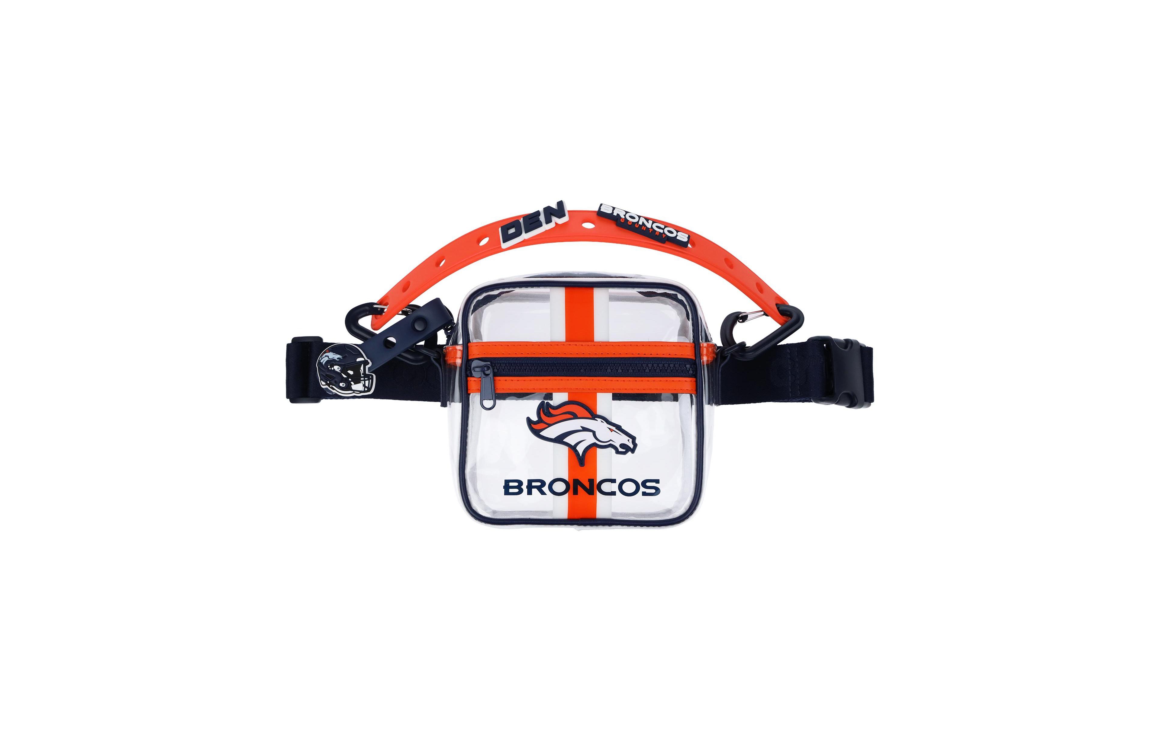 Crocs Men's Denver Broncos Clear Crossbody Stadium Bag