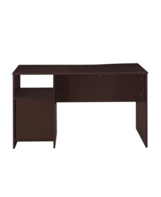 51" Wood Pedestal Computer Desk With Three Drawers