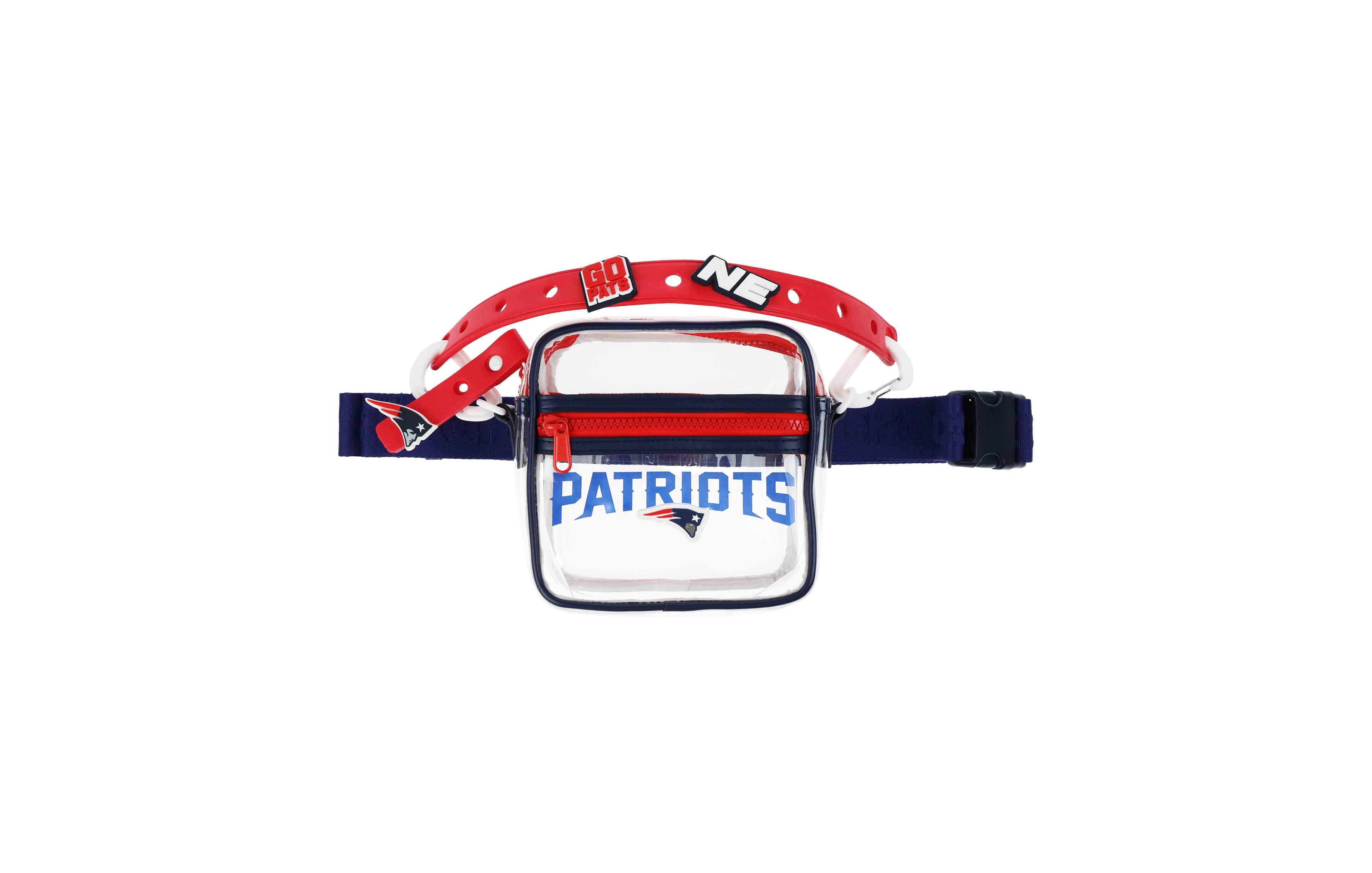 Crocs Men's New England Patriots Jibbitz-Compatible Clear Stadium Bag
