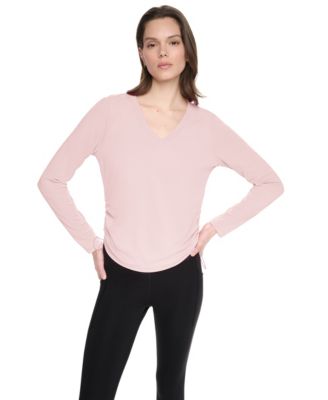 Women's Long-Sleeve Ruched Tech Top