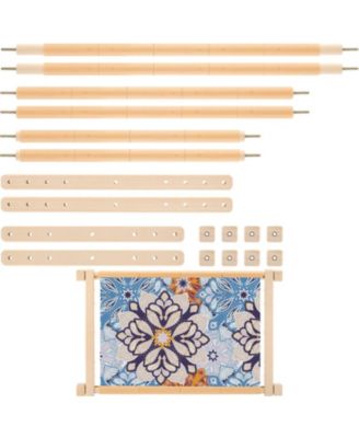 Beech Wood Cross Stitch Frame Set With Plastic Clamps Stretcher Bars Embroidery Holder