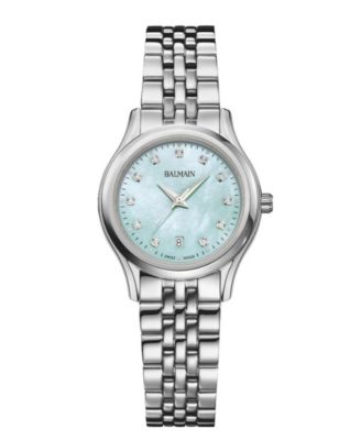 Women's Swiss Quartz Beleganza Silver-Tone Stainless Steel Watch 27mm