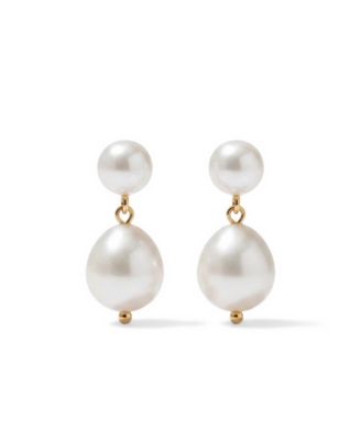Freshwater Pearl Drop Earrings in 925 Sterling Silver
