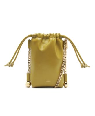 Trinity Small Leather Pouch Crossbody Handbag