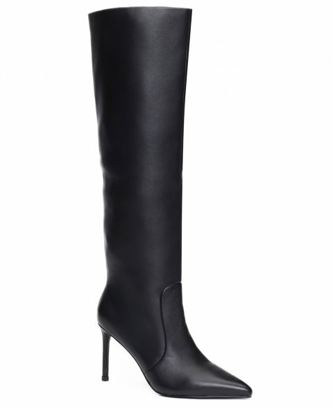 Женские ботинки Kenneth Cole New York Yazzy Stiletto Pointed Toe Tall, цвет: Чёрный кожаный