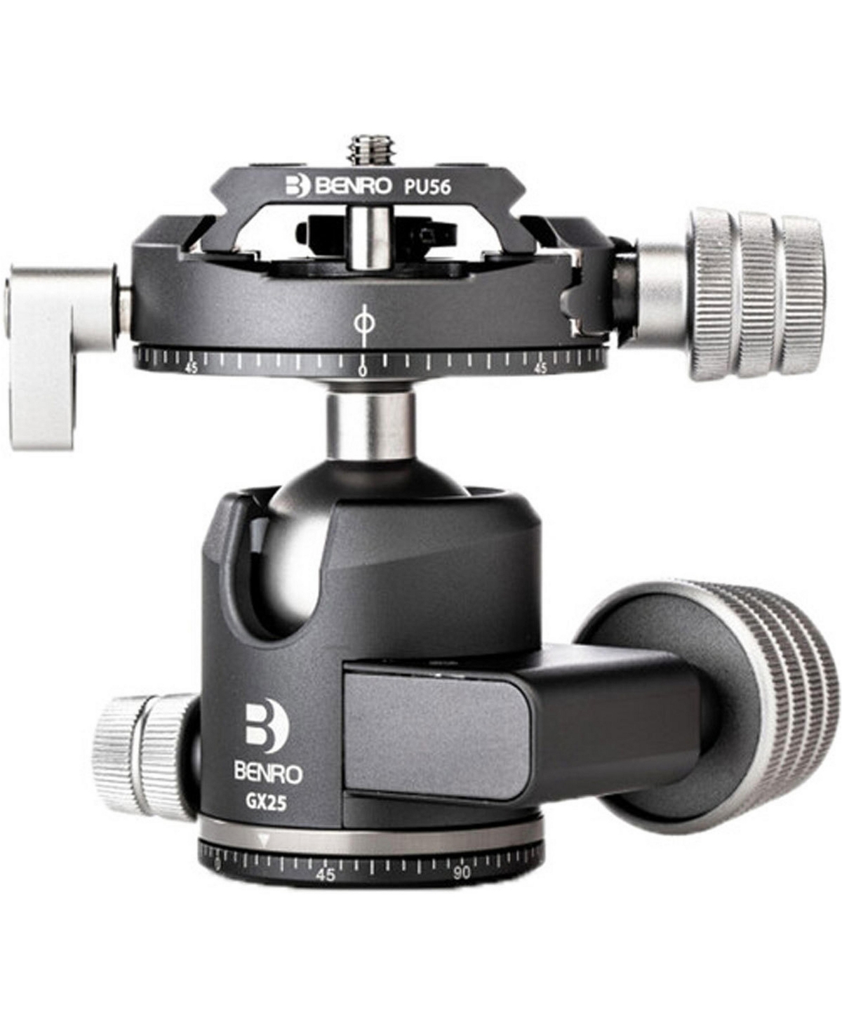 Benro GX25 Two Series Dual Panoramic Low Profile Arca-Swiss Style Ballhead for Most Tripods