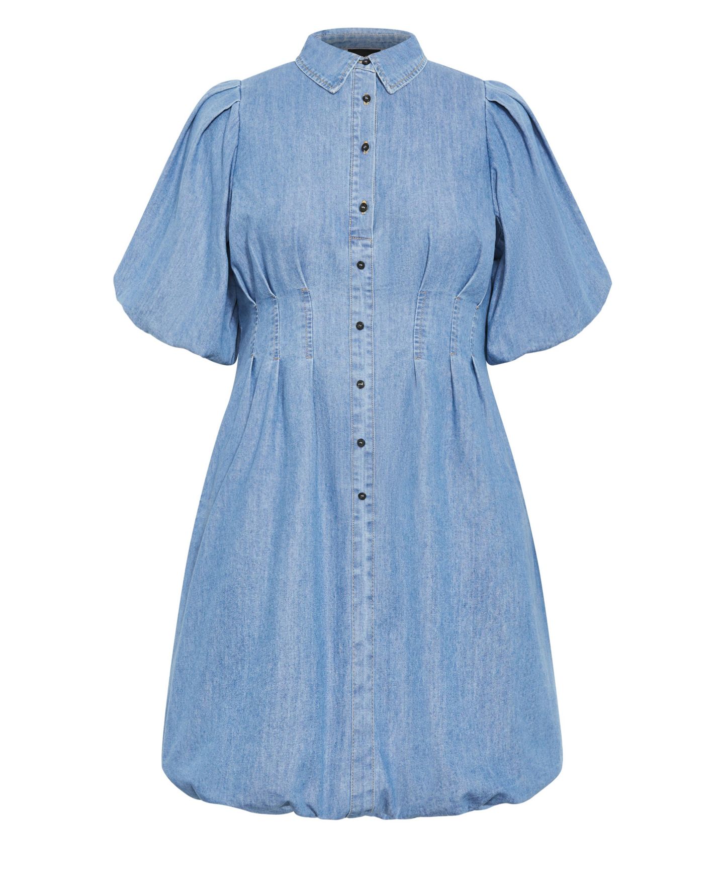 Женское платье CITY CHIC Denim Ella, цвет: Светлый джинсовый — фото 4