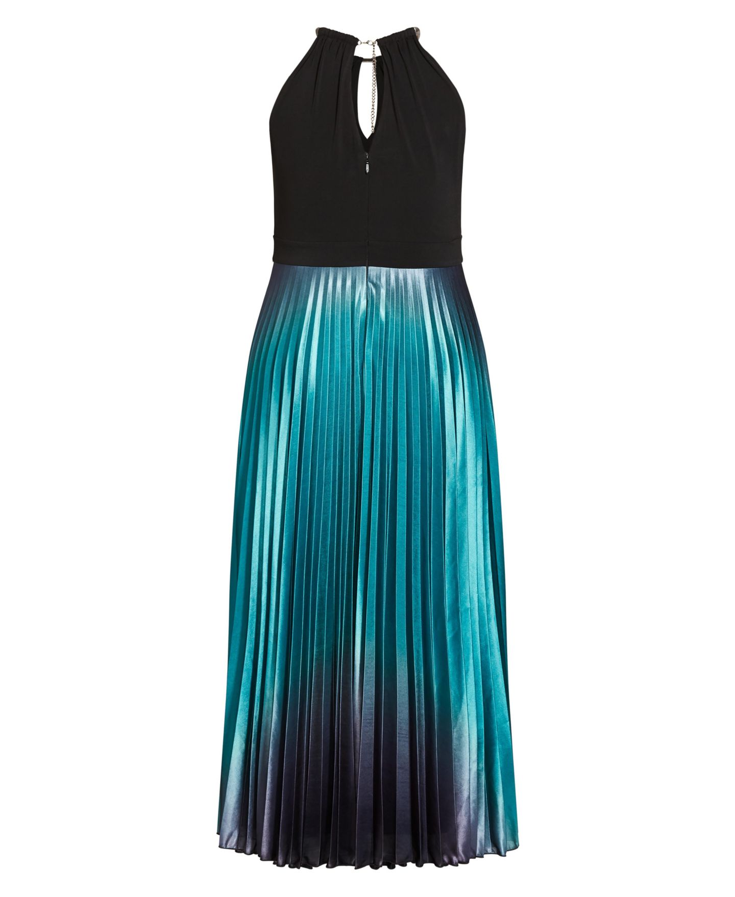 Женское платье CITY CHIC Pleated Ombre Maxi, цвет: Чёрный — фото 4