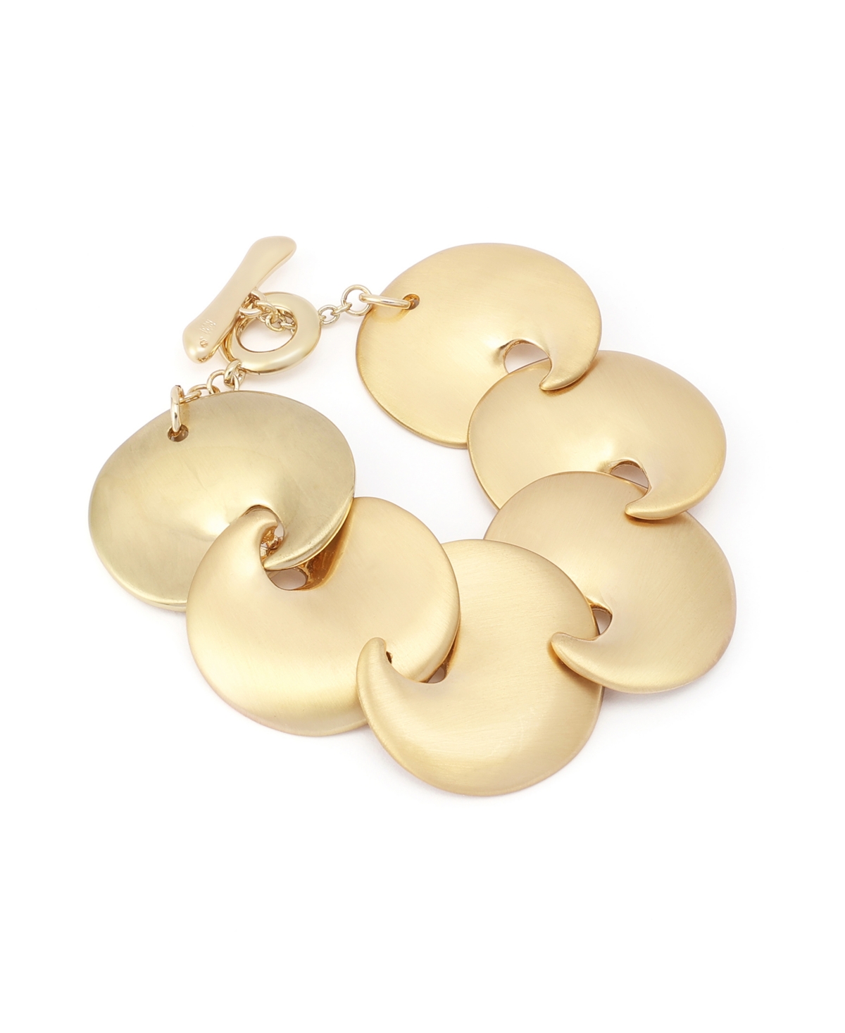 Robert Lee Morris Soho Women's Gold-Tone Chain Toggle Bracelet - Shiny Gold