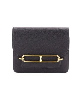 Pre-Owned HERMES Roulis Slim Wallet Chevre Mysore