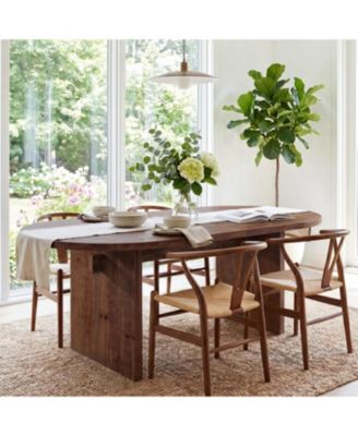 63-Inch Oval Dining Table for 4-6