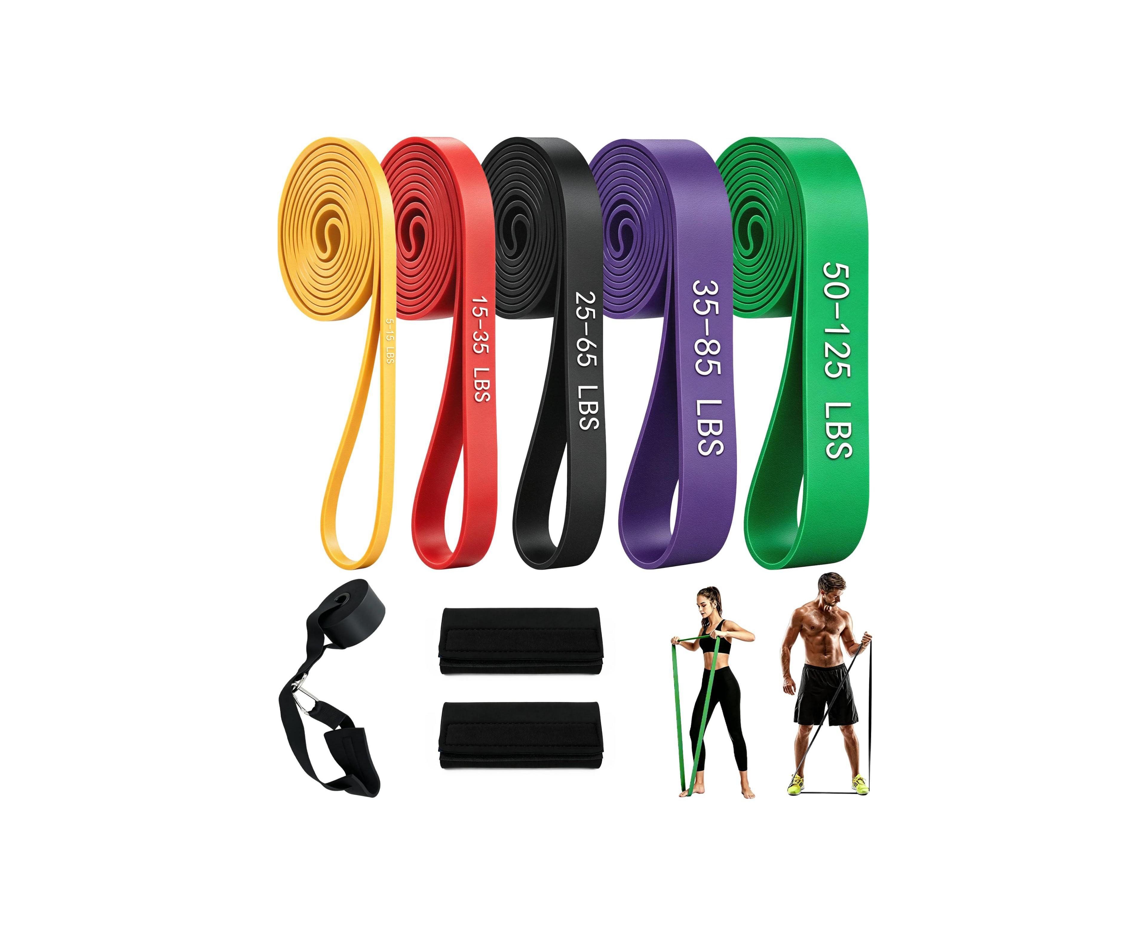 Sportneer 5 Level Resistance Bands Set Full Body Workout Pull Up Assistance Bands