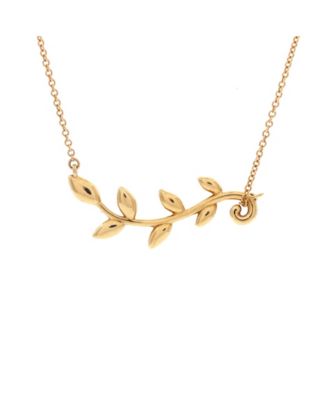 Paloma Picasso Olive Leaf Vine Pendant Necklace