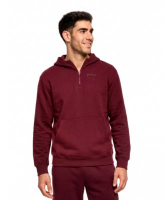 Men's Embroidery Logo Half-Zip Hoodie