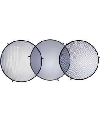 Honeycomb Grid Kit for 22" Beauty Dish - 20 Degrees, 30 Degrees, 40 Degrees 3-Piece Lighting Grid Compatible with 22" Beauty Dish