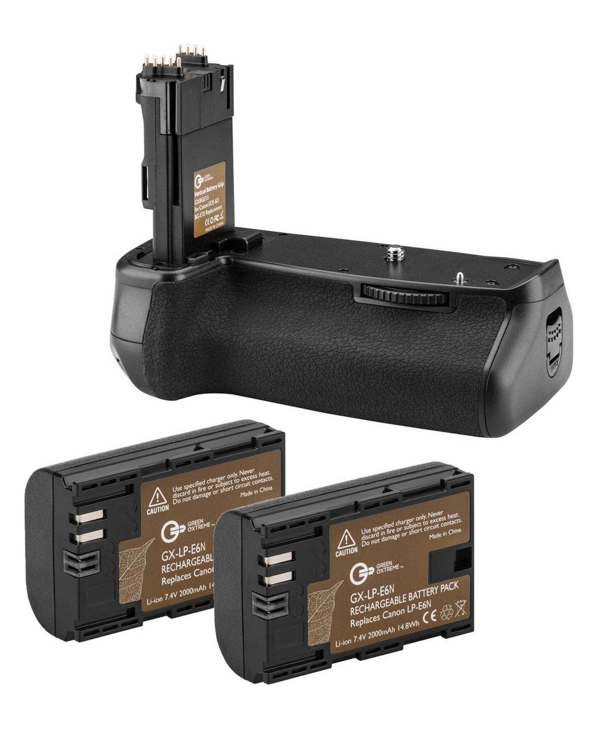 Green Extreme Bg-E13 Dual-Battery Battery Grip for Canon Eos 6D