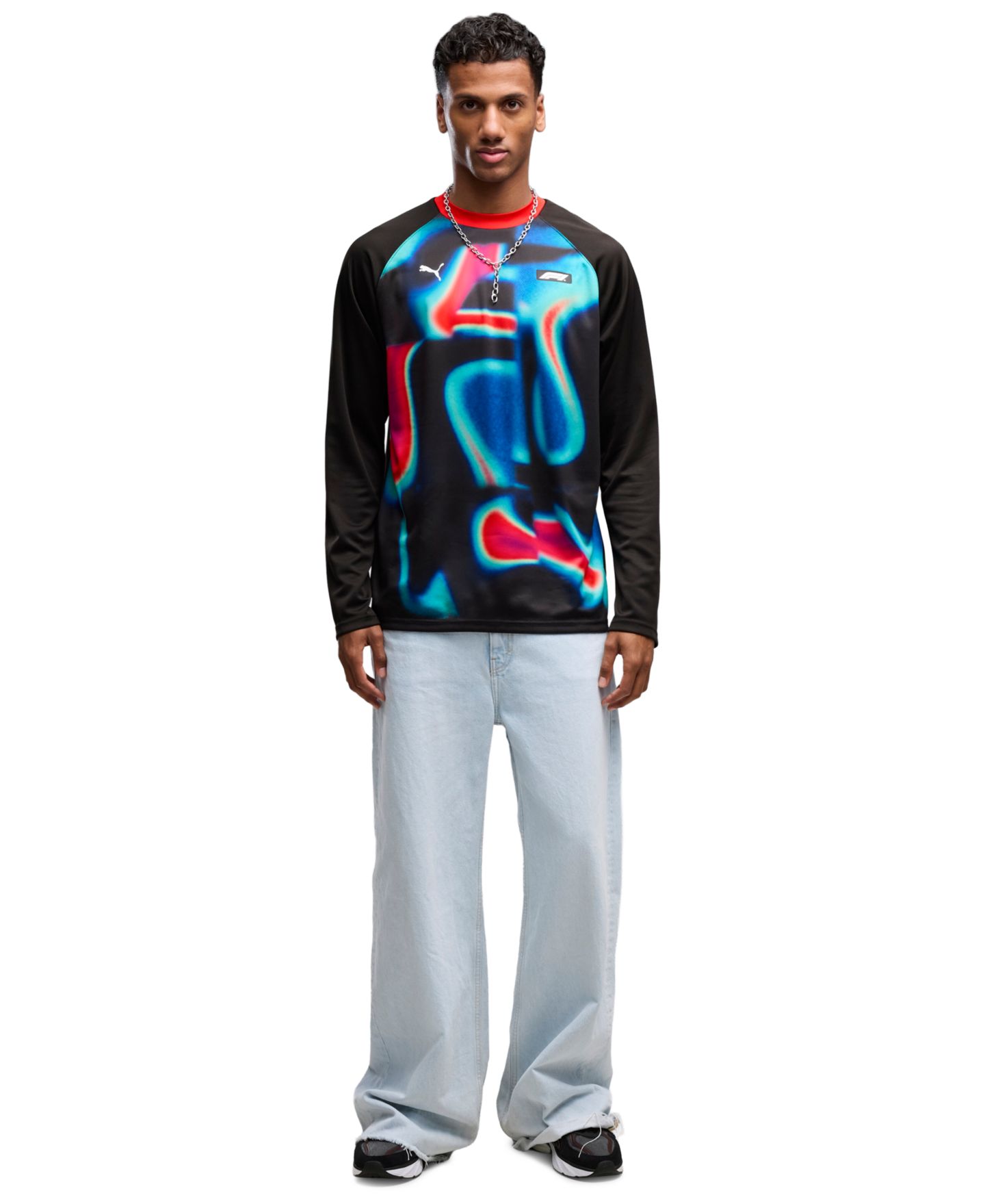 Мужская футболка PUMA F1 Vegas Long-Sleeve, цвет: Красный — фото 2