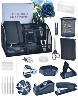 23 Piece Purple Office Supplies Desk Accessory Gift Set For Women Students Teachers