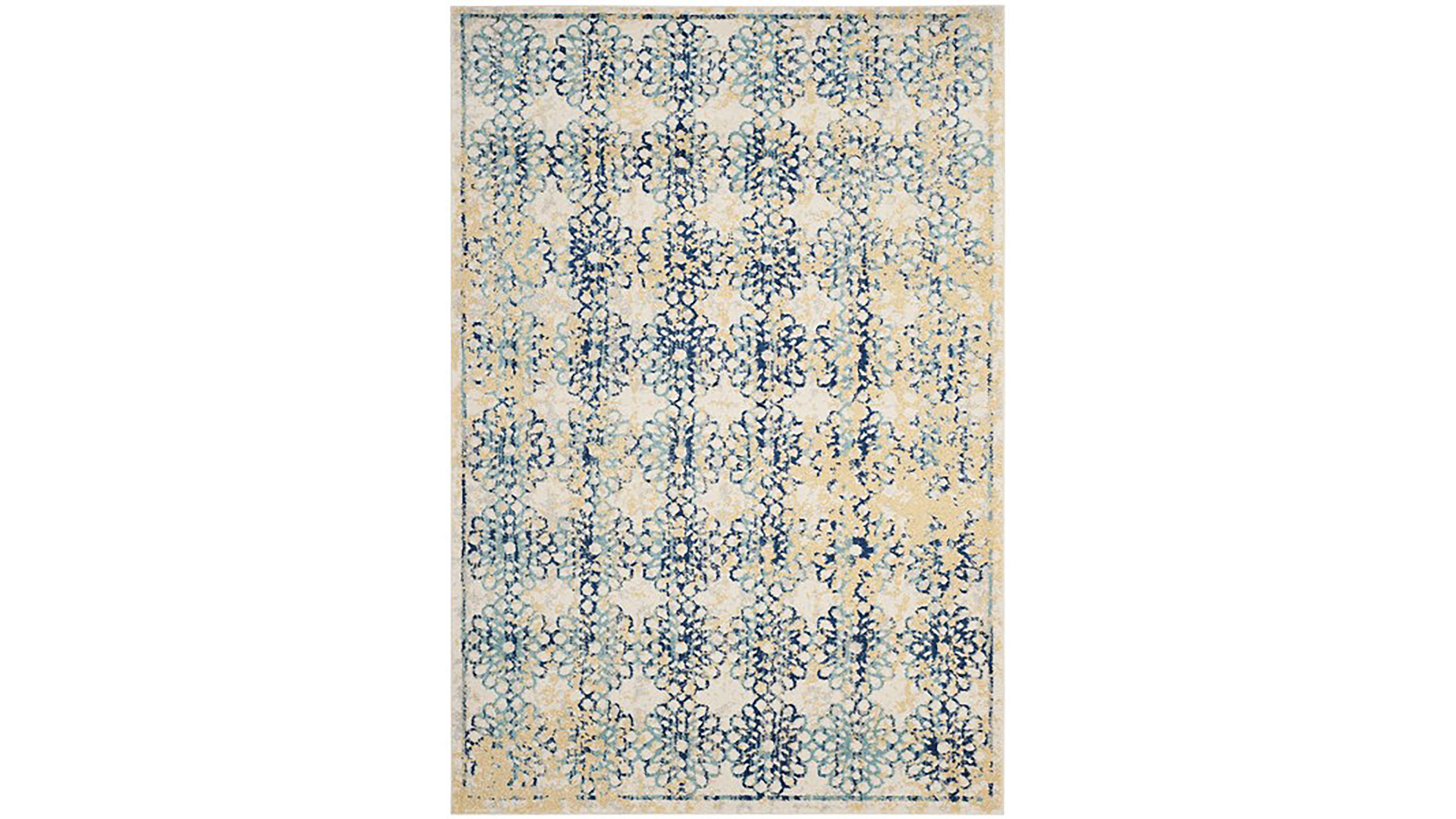 Safavieh Evoke Evk262c Ivory Blue Area Rugs