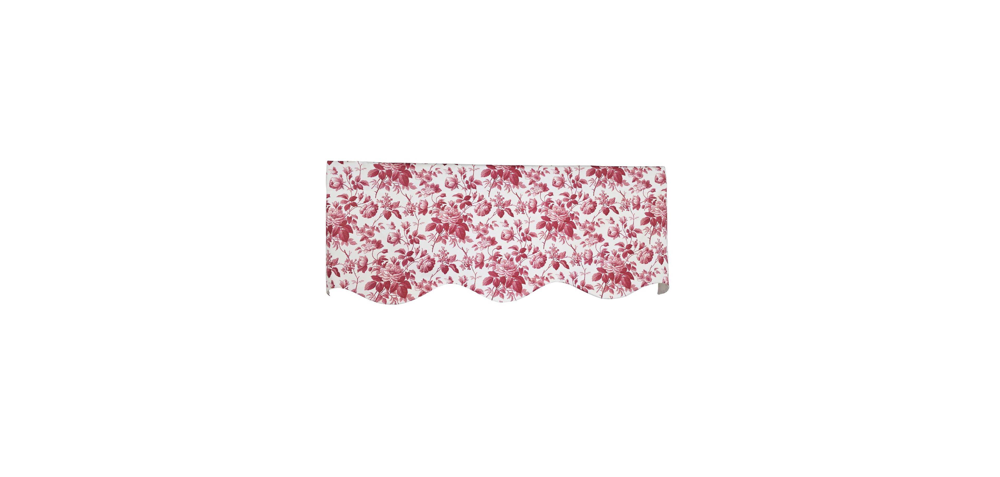 Rlf Home 100% Cotton Catello Provance Lined Window Valance 50" x 17"