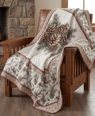 Pine Medallion Decorative Throw, 50" x 60"