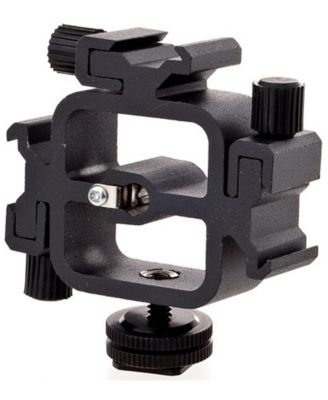Triple Shoe Mount Bracket -Cast Metal -Umbrella Hole