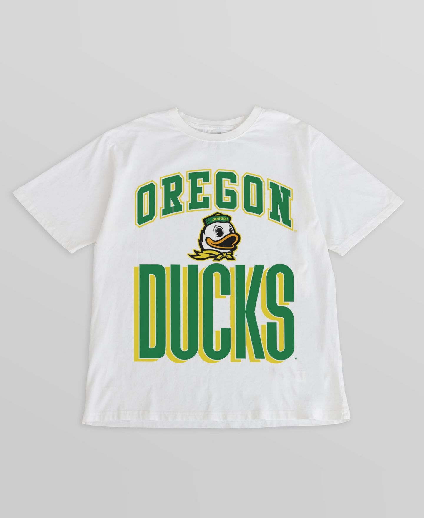 Женская футболка Gameday Couture Cream Oregon Ducks Oversized Fierce Focus — фото 3