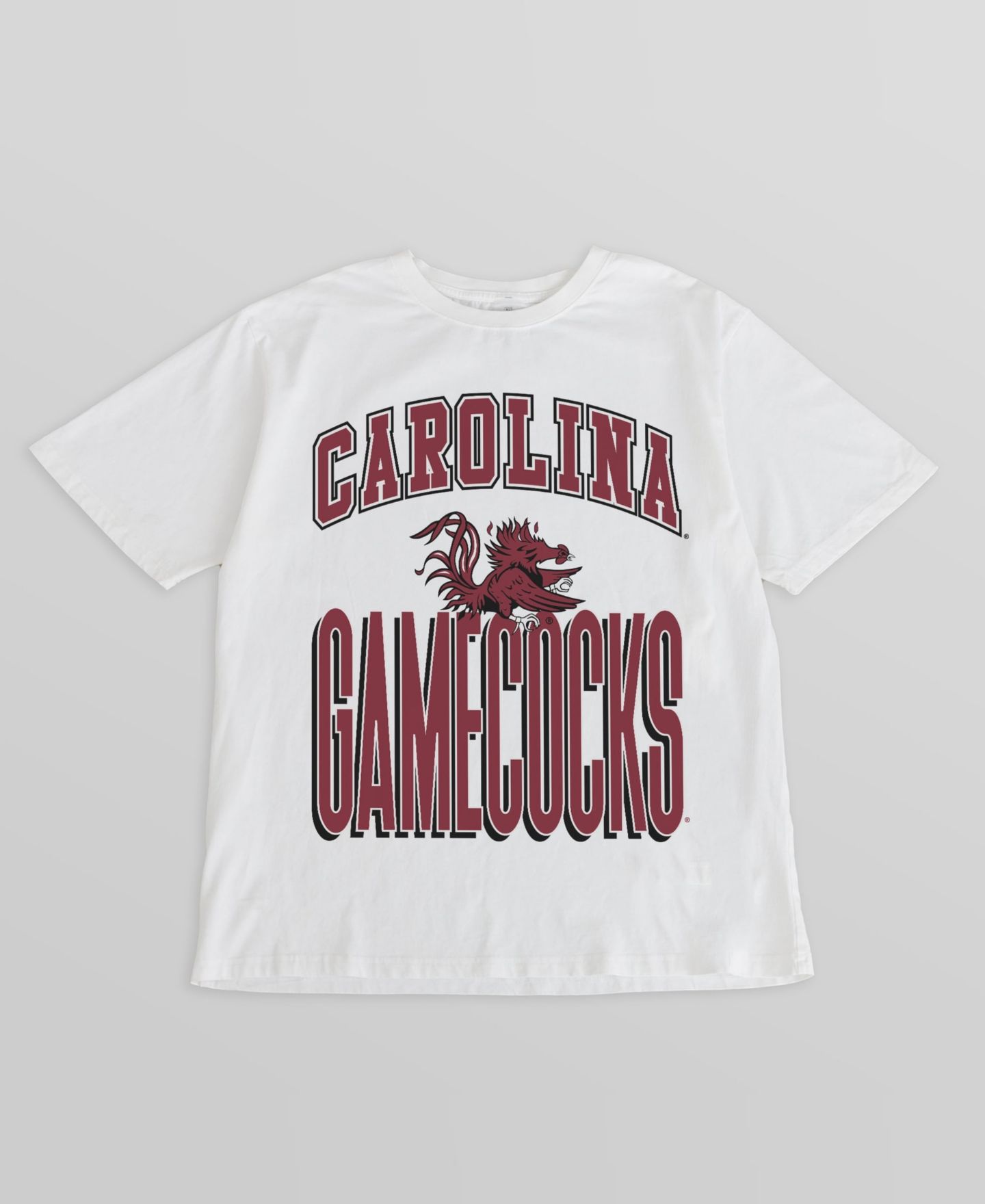 Женская футболка Gameday Couture Cream South Carolina Gamecocks Oversized Fierce Focus — фото 2