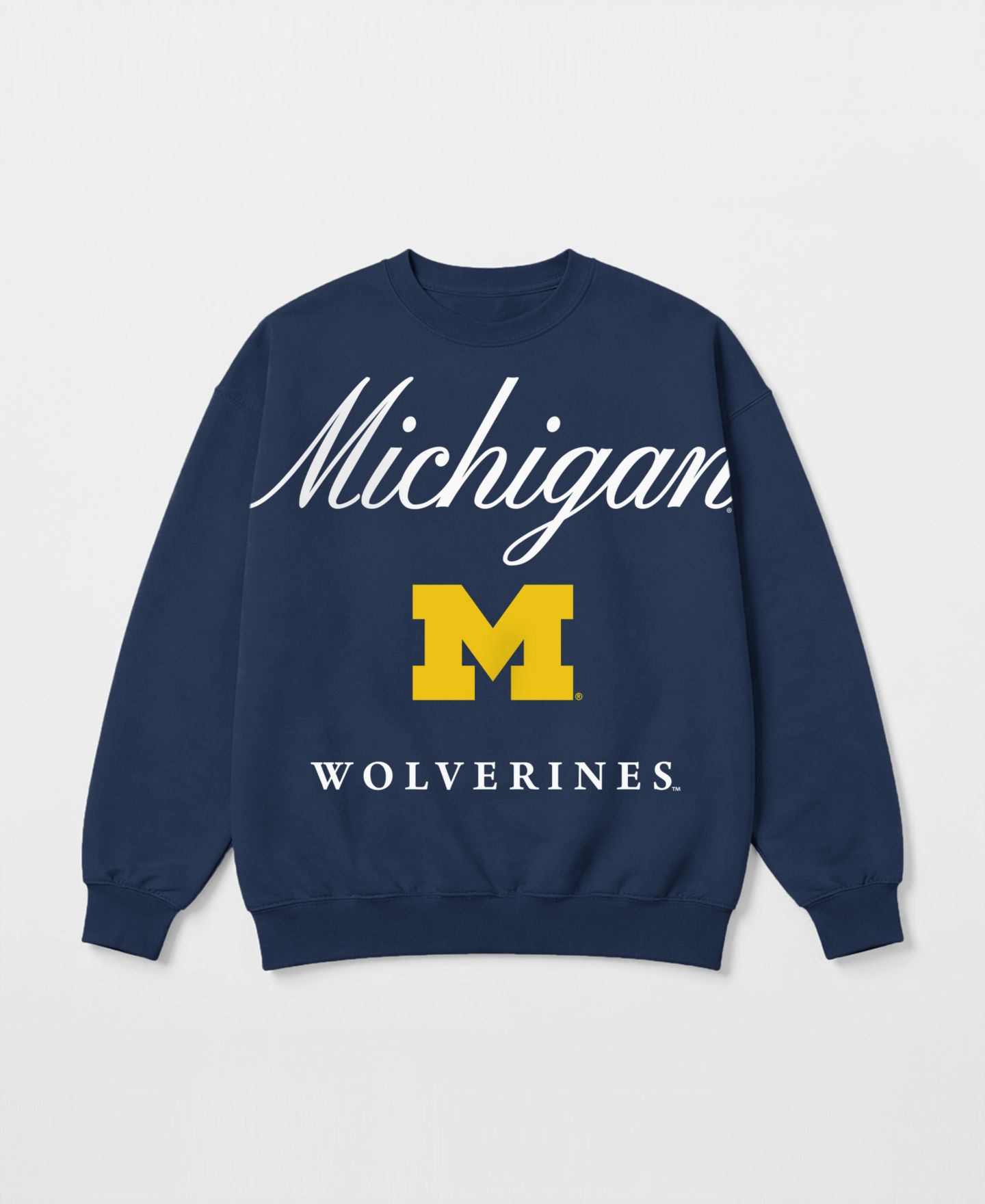 Женская толстовка Gameday Couture Navy Michigan Wolverines Legacy Club Oversized Premium Fleece — фото 5