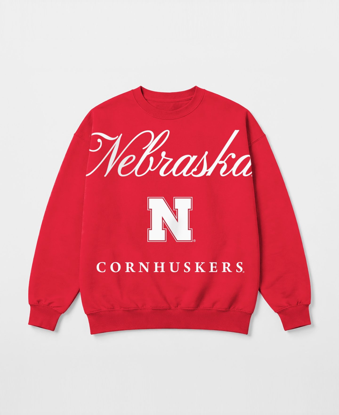Женская толстовка Gameday Couture Scarlet Nebraska Huskers Legacy Club Oversized Premium Fleece — фото 5