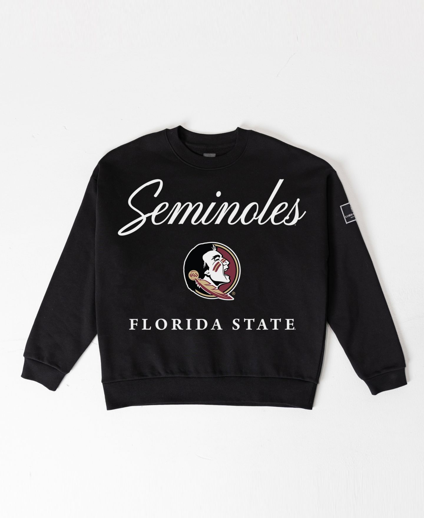 Женская толстовка Gameday Couture Black Florida State Seminoles Oversized Legacy Club Black Label Premium Fleece — фото 5