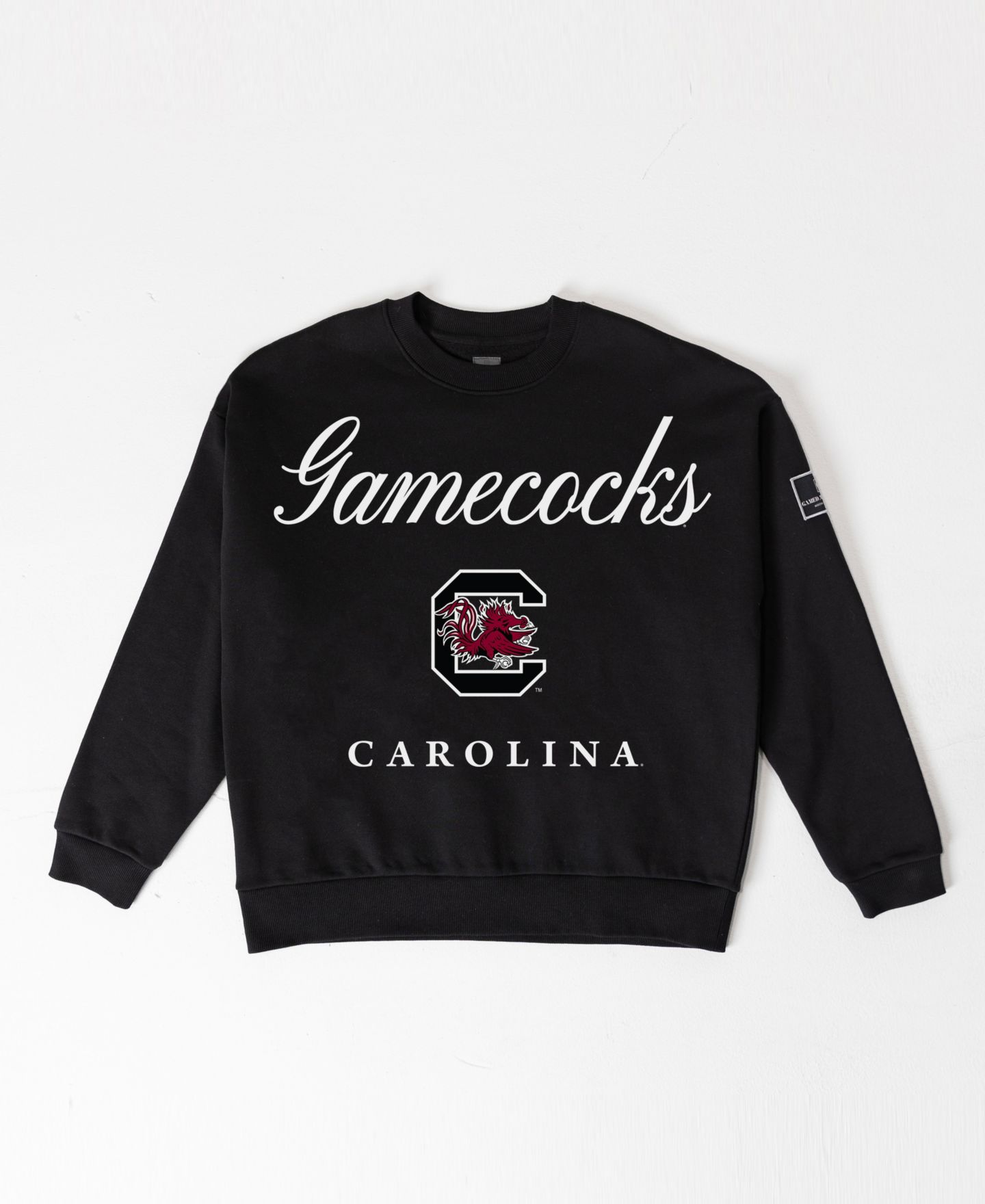Женская толстовка Gameday Couture Black South Carolina Gamecocks Oversized Legacy Club Black Label Premium Fleece — фото 5