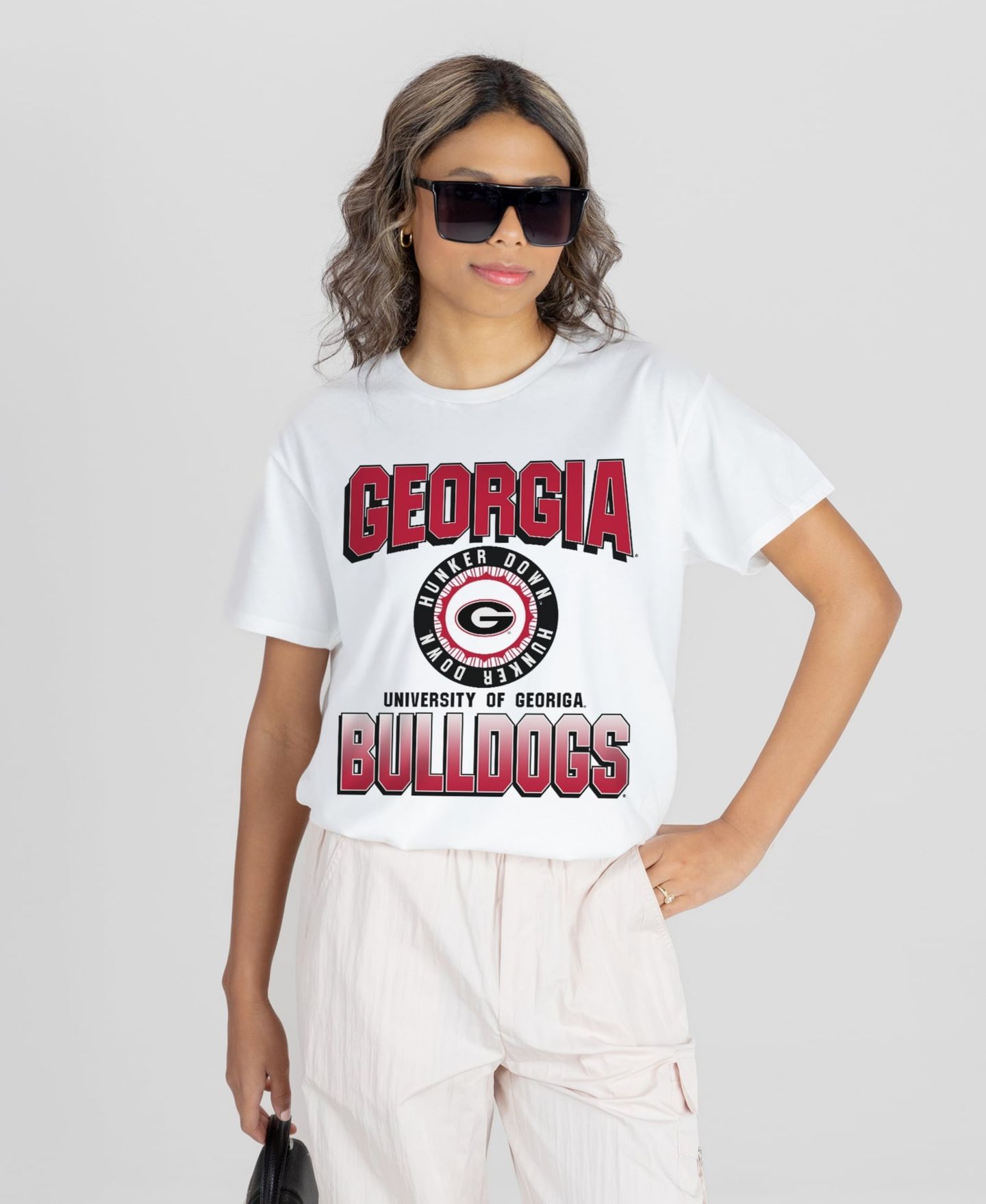 Женская футболка Gameday Couture White Georgia Bulldogs All-Time Classic Oversized Flowy — фото 1