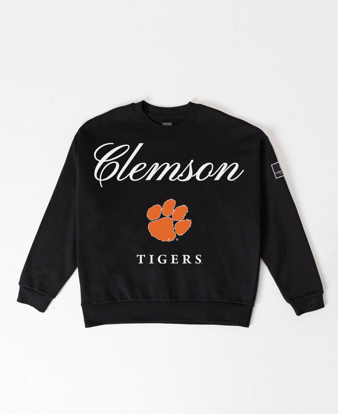 Женская толстовка Gameday Couture Black Clemson Tigers Oversized Legacy Club Black Label Premium Fleece — фото 5