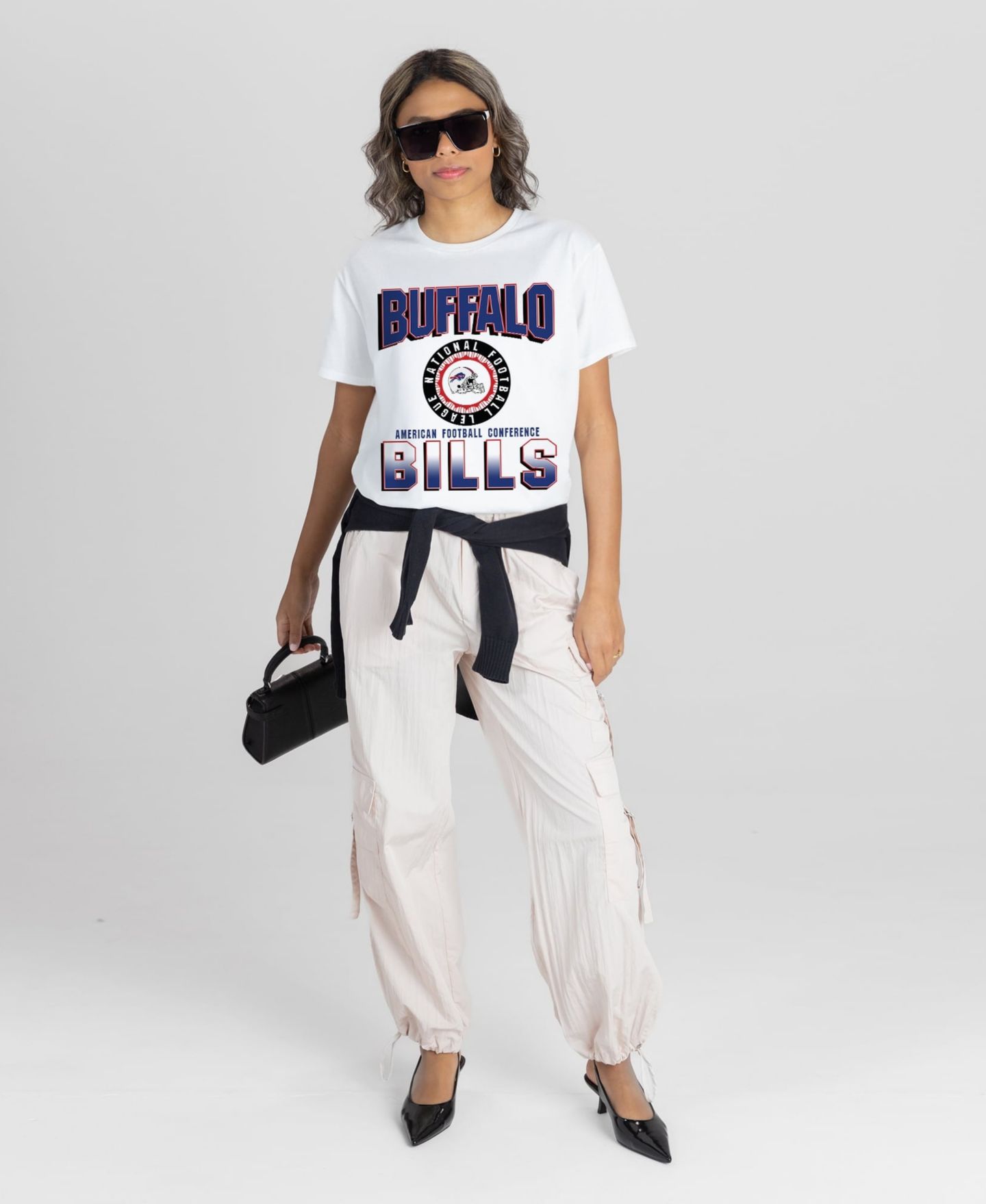 Женская футболка Gameday Couture White Buffalo Bills Oversized All-Time Classic Flowy — фото 3