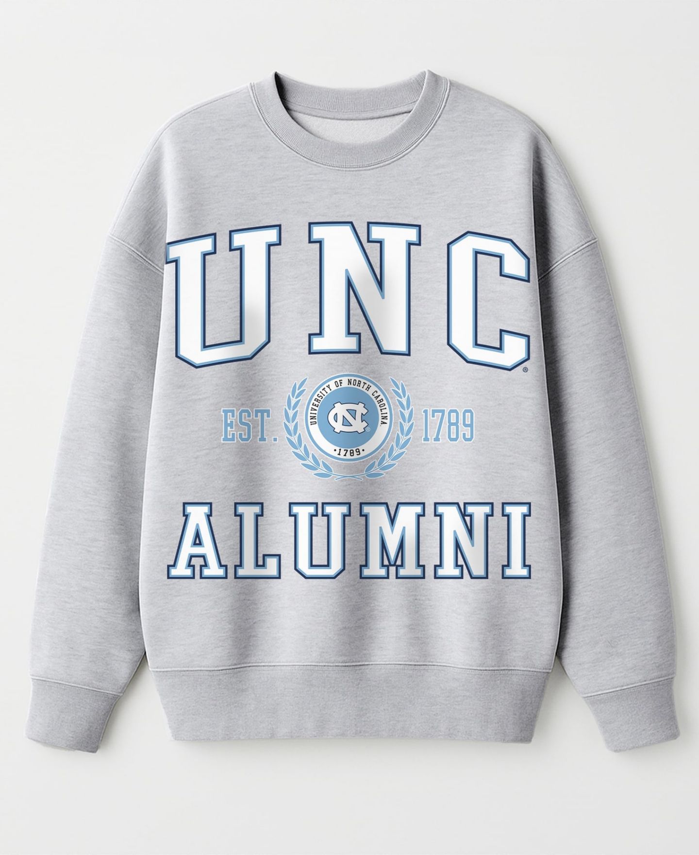 Женские толстовки Gameday Couture Ash North Carolina Tar Heels Degree Unlocked Oversized Premium Fleece — фото 2