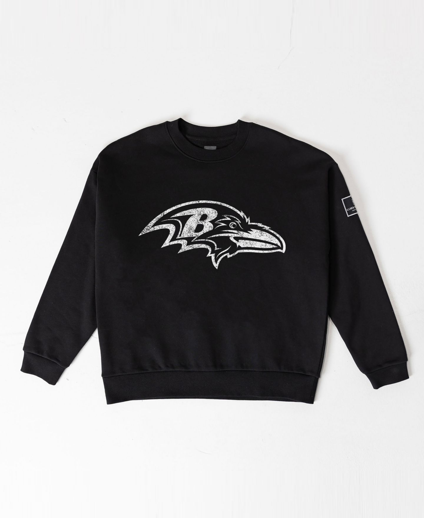 Женская толстовка Gameday Couture Black Baltimore Ravens Bold Move Black Label Premium Drop Shoulder — фото 5