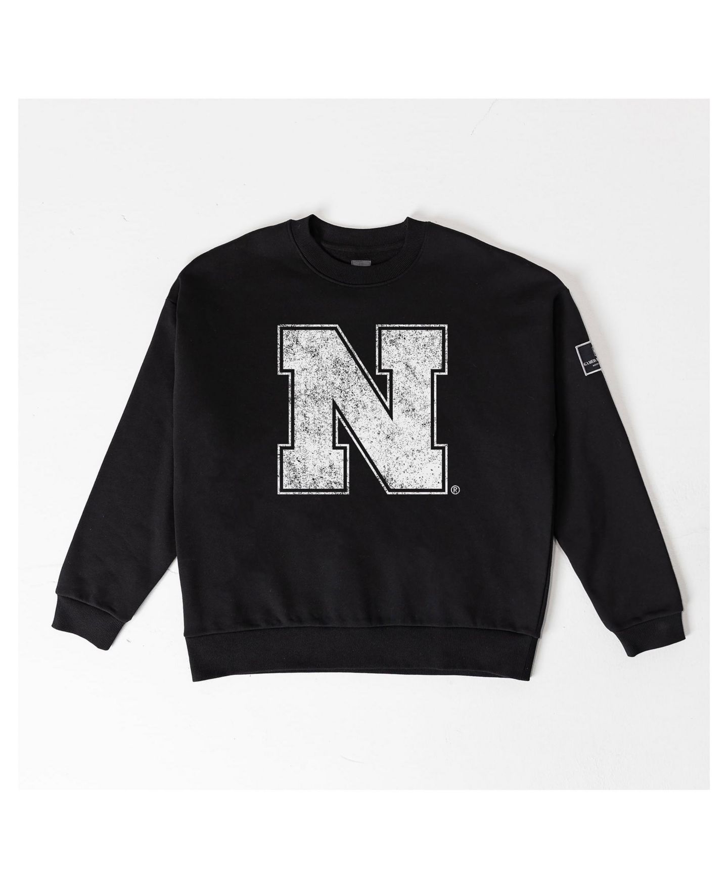 Женская толстовка Gameday Couture Black Nebraska Huskers Bold Move Black Label Premium Drop Shoulder — фото 6