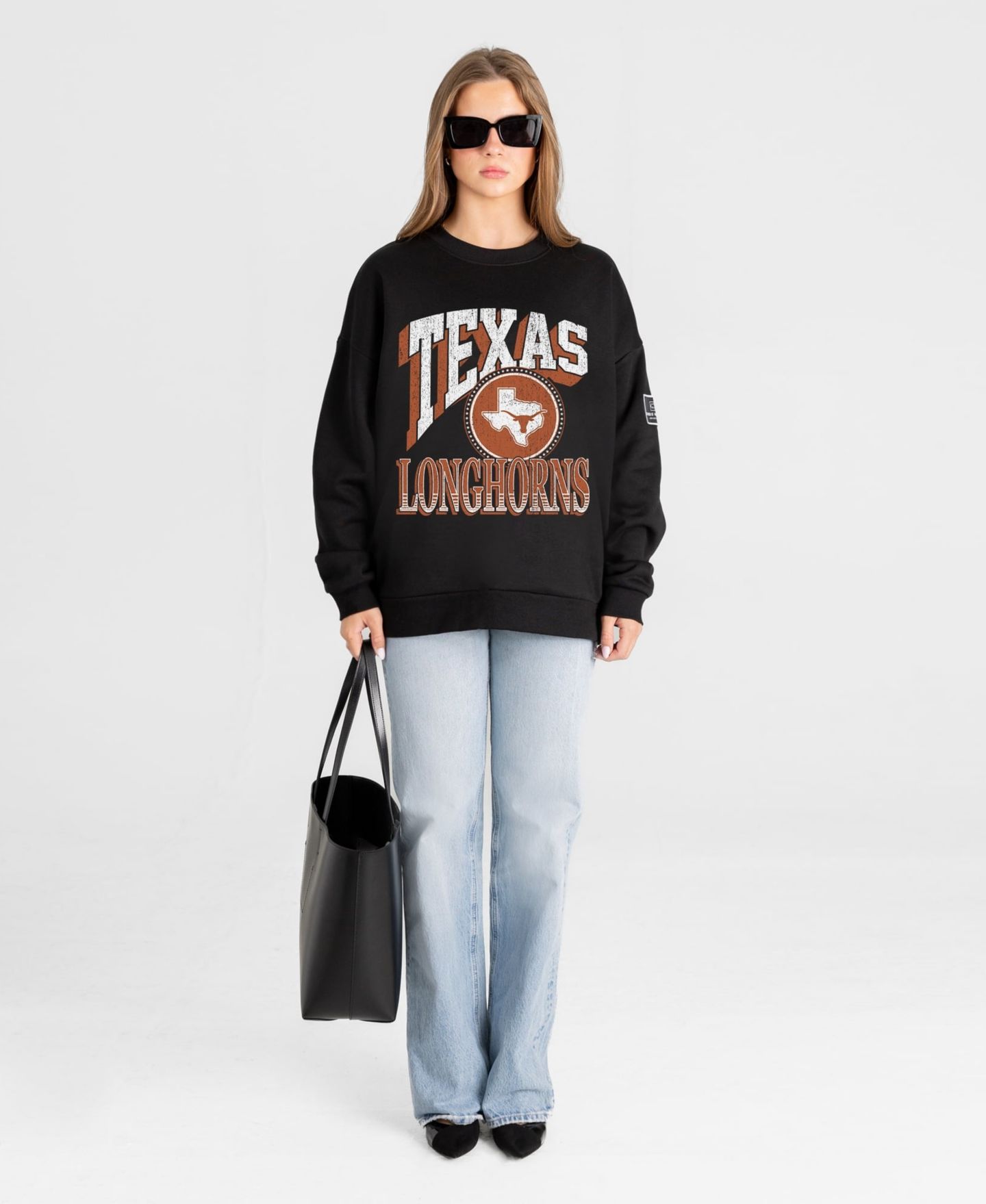 Женская толстовка Gameday Couture Black Texas Longhorns Victory Black Label Premium Drop Shoulder — фото 3