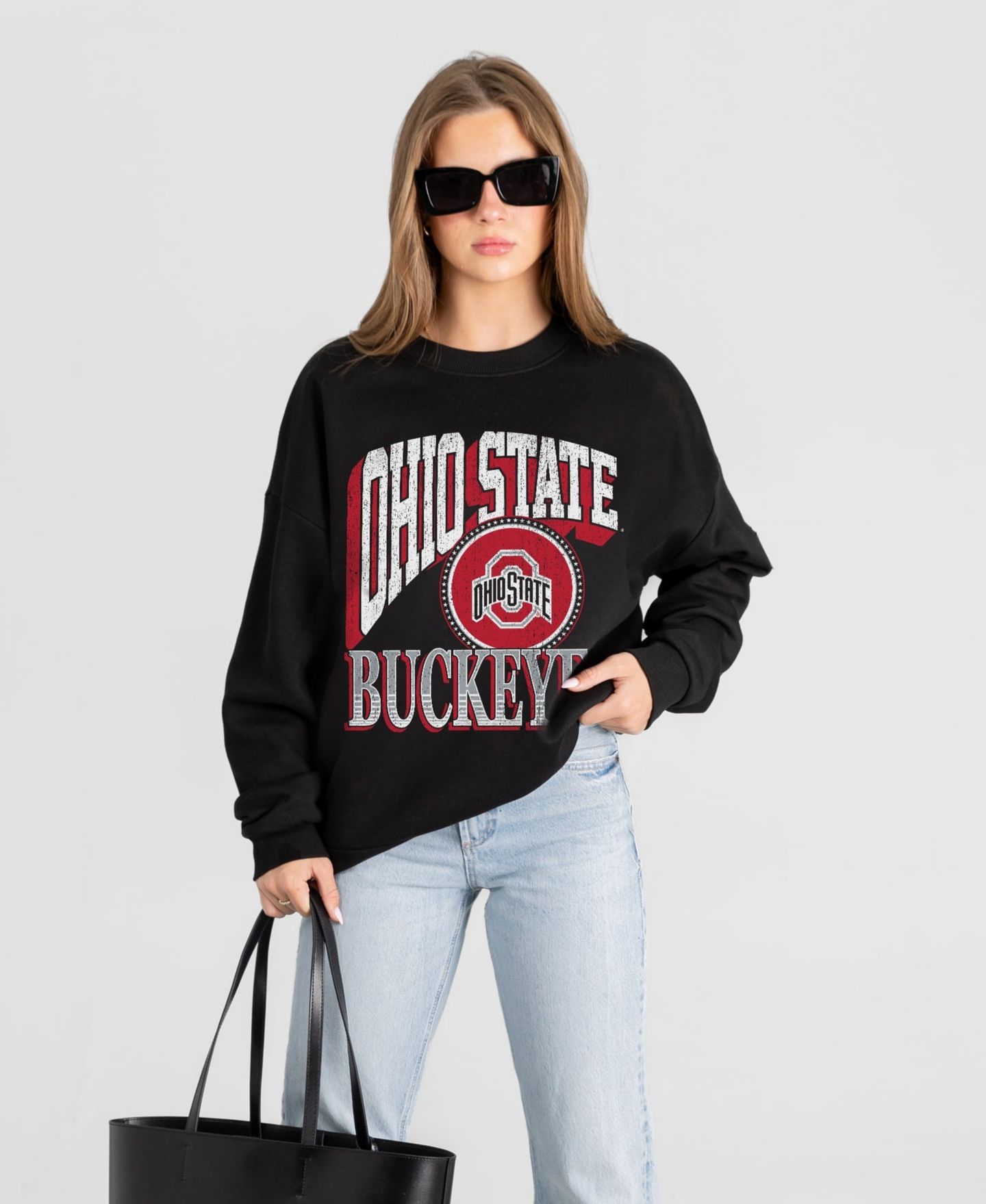 Женская толстовка Gameday Couture Black Ohio State Buckeyes Victory Black Label Premium Drop Shoulder — фото 1