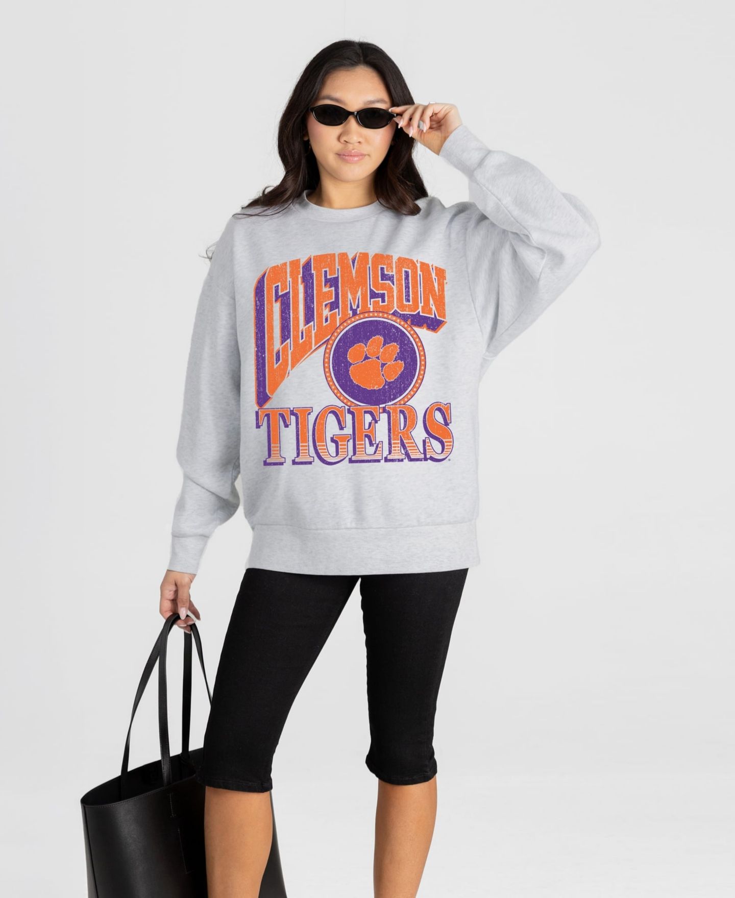 Женская толстовка Gameday Couture Ash Clemson Tigers Game On — фото 1