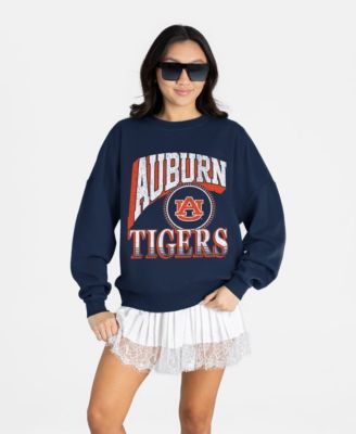 Women's Navy Auburn Tigers Main Character Oversized Premium Drop Shoulder Sweatshirt